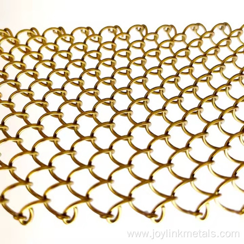 Decorative Gold Metal Mesh Curtain